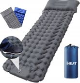 MATA SAMOPOMPUJĄCA MATERAC 200X70X10 WYTRZYMAŁA SZARA SUPERLEKKA