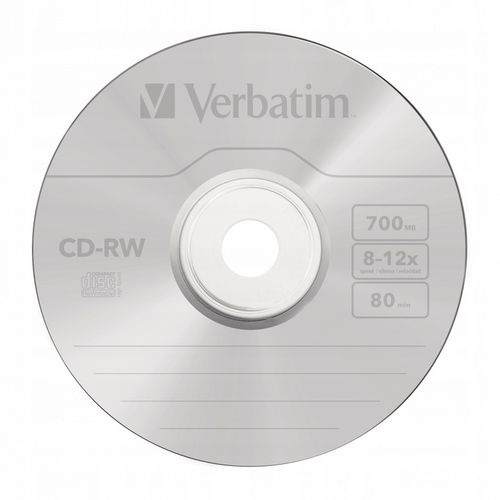 Płyta Verbatim CD-RW SERL Scratch Resistant, 10-pack cake box na Arena.pl