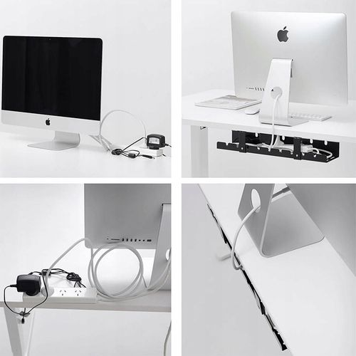 ORGANIZER DO KABLI NA PRZEWODY POD BIURKO BLAT KOSZYK PÓŁKA METALOWA na Arena.pl