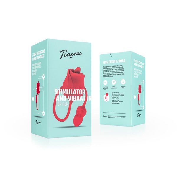 Teazers Rose Vibrator And Clitoris Stimulator zdjęcie 7