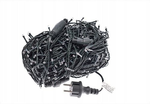 LAMPKI CHOINKOWE LED 1000 ZEWNĘTRZNE GRUBE 68m - ŚWIATŁO STAŁE na Arena.pl