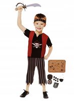 STRÓJ MAŁEGO PIRATA PIRAT ROZBÓJNIK MORSKI KORSARZ HALLOWEEN KARNAWAŁ 104