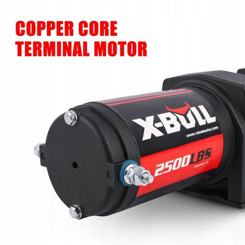 WYCIĄGARKA ELEKTRYCZNA DO QUADA X-BULL 2500 WCIĄGARKA 12V PŁUG 1,1 TON ATV na Arena.pl