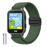 Pasek do Garett Kids Essa GO 4G opaska bransoleta 20mm zielony pleciony
