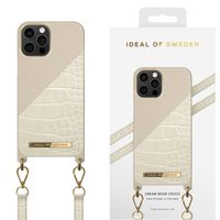 Etui z naszyjnikiem iDeal of Sweden iPhone 12 PRO MAX Kremowe