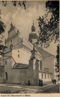 Pocztówka kościół Bernardynów w Sokalu