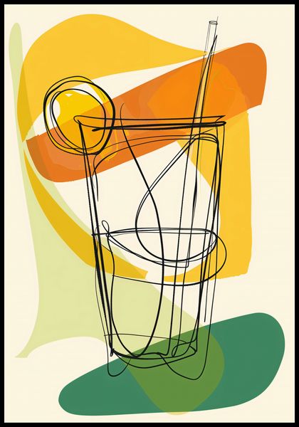 Plakat 68x98cm Koktajl Artystyczny zdjęcie 2