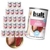BULT JUNIOR mokra karma dla psa Kurczak i Wołowina 24x400g Dla szczeniąt
