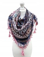 Duża chustka apaszka z frędzlami Wiosna 13