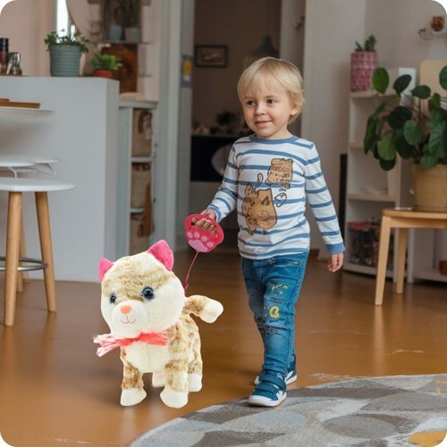 KOTEK INTERAKTYWNY NA SMYCZY MIAUCZY CHODZI GRA DLA DZIECKA NA PREZENT na Arena.pl