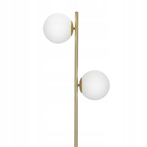 Złota Lampa Stojąca Podłogowa Lampka LED 2X G9 Kula Do Czytania na Arena.pl
