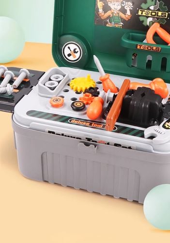 zestaw skrzynka z narzędziami dla dzieci warsztat zabawkowy w walizce na Arena.pl