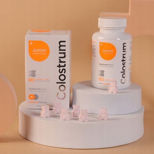 Suplementy dla dzieci Colostrum Junior Z PROBIOTYKIEM CUKIERKI NA ODPORNOŚĆ na Arena.pl