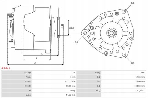 A3321 ALTERNATOR AS-PL na Arena.pl