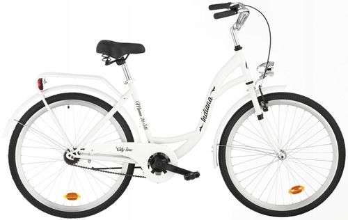 Rower miejski INDIANA Moena 26 cali damski Biały na Arena.pl