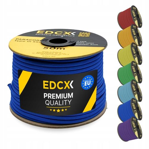 Linka EDCX 4mm Paracord 550 - (Blue, 30 m) na Arena.pl