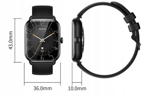 SMARTWATCH ZEGAREK DAMSKI ROZMOWY MENU PL PULS SPORT 2 PASKI SMART WATCH na Arena.pl