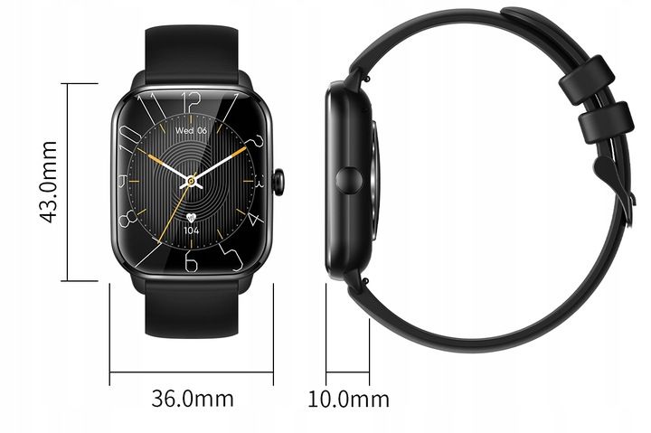 SMARTWATCH ZEGAREK DAMSKI ROZMOWY MENU PL PULS SPORT 2 PASKI SMART WATCH zdjęcie 5