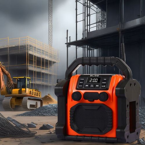 RADIO BUDOWLANE FM 20W RMS BLUETOOTH 5.1 POWERBANK USB-C AUX LED IP55 na Arena.pl