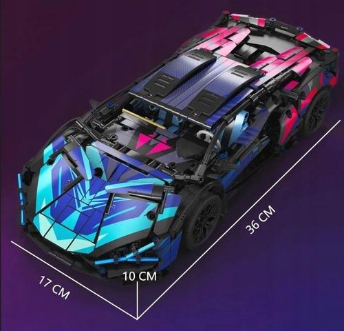 Lamborghini Model 1:14 1314 elementów Klocki konstrukcyjne Cyberpunk na Arena.pl