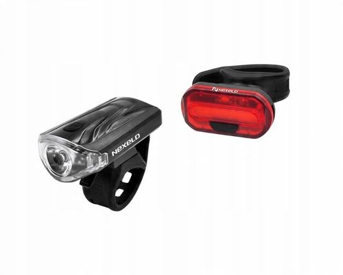 Zestaw lampek rowerowych lampki rowerowe przód tył przednia tylna do roweru na Arena.pl