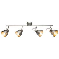Lampa sufitowa HERNAN 54651-4 metalowa listwy reflektorki srebrne
