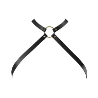 bijoux indiscrets maze chest thin harness black - regulowana uprząż z