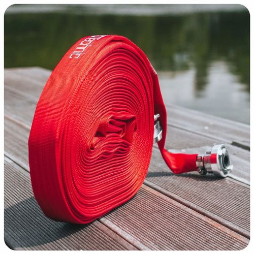 WĄŻ STRAŻACKI PARCIANY DO WODY SZAMBA SZYBKOZŁĄCZKA 1" 30 M 8 BAR na Arena.pl