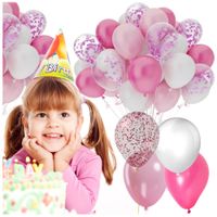 Balony konfetti białe kremowe urodziny impreza 26cm mocne wytrzymałe 25szt