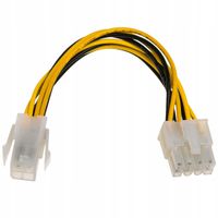Kabel adapter Akyga AK-CA-10 P4 4-pin (F) - P8 4+4pin (M) 0,15m