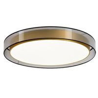 Okrągła lampa sufitowa Golden eye MDG60NW LED 60W 4000K srebrna mosiądz