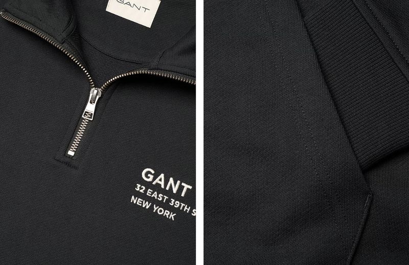 GANT SMALL GRAPHIC HALF ZIP SWEAT - Swetry M zdjęcie 3