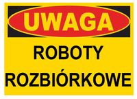BTO-21 znak tablica 250x350 ROBOTY ROZBIÓRKOWE