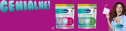 Dr. Beckmann MAGIC LEAVES Chusteczki Listki Piorące do Prania Uniwersal x40 na Arena.pl
