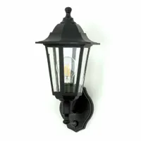 LAMPA OGRODOWA ZEWNĘTRZNA LATARNIA Z CZUJNIKIEM RUCHU I ZMIERZCHU E27