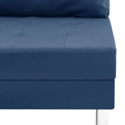 Sofa Modułowa, Tkanina, Niebieska na Arena.pl