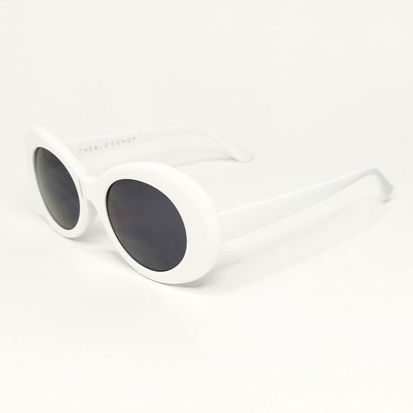 OKULARY PRZECIWSŁONECZNE KURT COBAIN NIRVANA BIAŁE zdjęcie 3