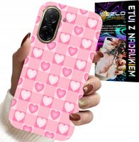 ETUI DO XIAOMI POCO X7 PRO 5G - SERCA KRATKA RÓŻOWA OBUDOWA CASE + SZKŁO
