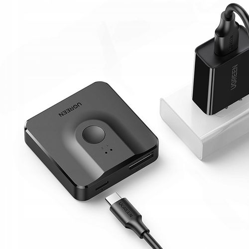 UGREEN PRZEŁĄCZNIK SWITCH ROZDZIELACZ 2X DISPLAYPORT DP 4K Z KABLEM USB-C na Arena.pl