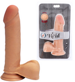 Duży Gruby Penis Z Jajami - Dual Density Dildo 8" 19,3Cm