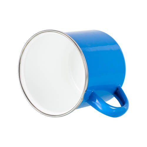 Kubek metalowy 360 ml do sublimacji - błękitny zdjęcie 2