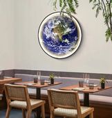 Plafon Lampa Led Ziemia 40 cm - Earth 3D - pilot