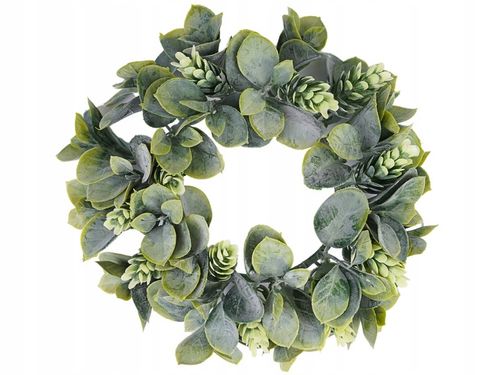 WIANEK GĘSTY BOHO NA STÓŁ ŚLUB WESELE DEKORACYJNE WIANKI Z LIŚCMI na Arena.pl