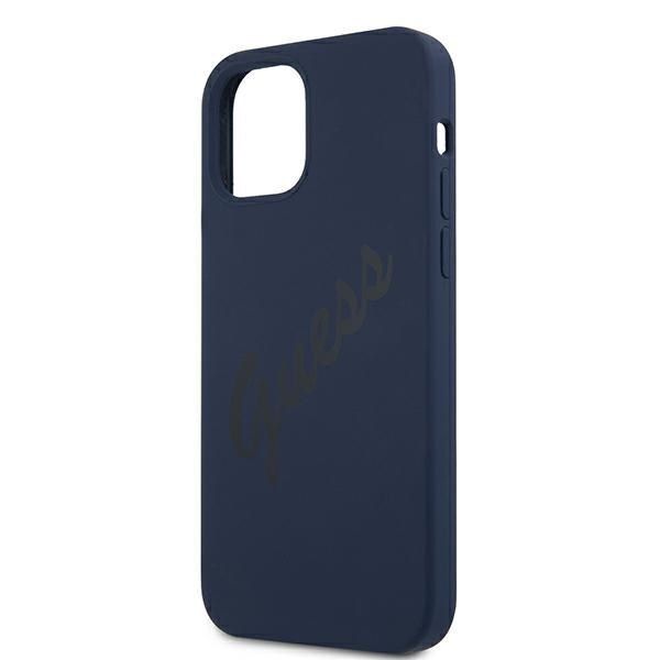Guess GUHCP12MLSVSBL iPhone 12/12 Pro 6,1" niebieski/blue hardcase Script zdjęcie 6