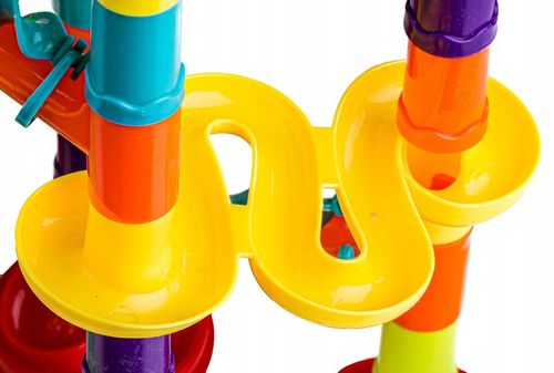 Tor Kulkowy KULODROM ZESTAW 113 el KULKI WYRZUTNIA Zjeżdżalnia dla kulek na Arena.pl