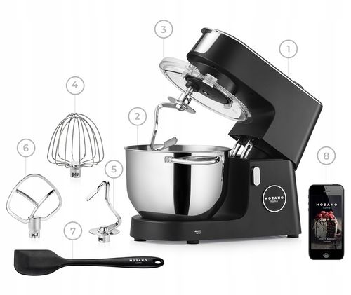 ROBOT PLANETARNY KUCHENNY MIKSER PODGRZEWANA MISA 6,2L MOCNY +GRATIS na Arena.pl