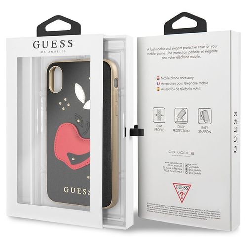 Guess Fruitistic - Etui iPhone X (czarny) na Arena.pl