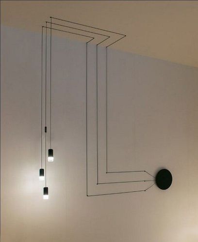 Lampa ścienna FLUSSO WALL 3 czarna na Arena.pl