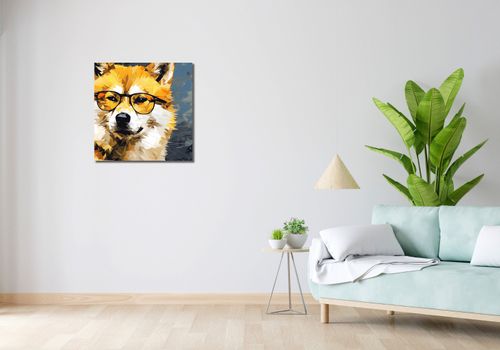 Obraz 60x60cm Intelektualny Psiak na Arena.pl