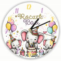 ZEGAR ścienny dużo wzorów z grafiką prezent DLA DZIECKA NA ROCZEK